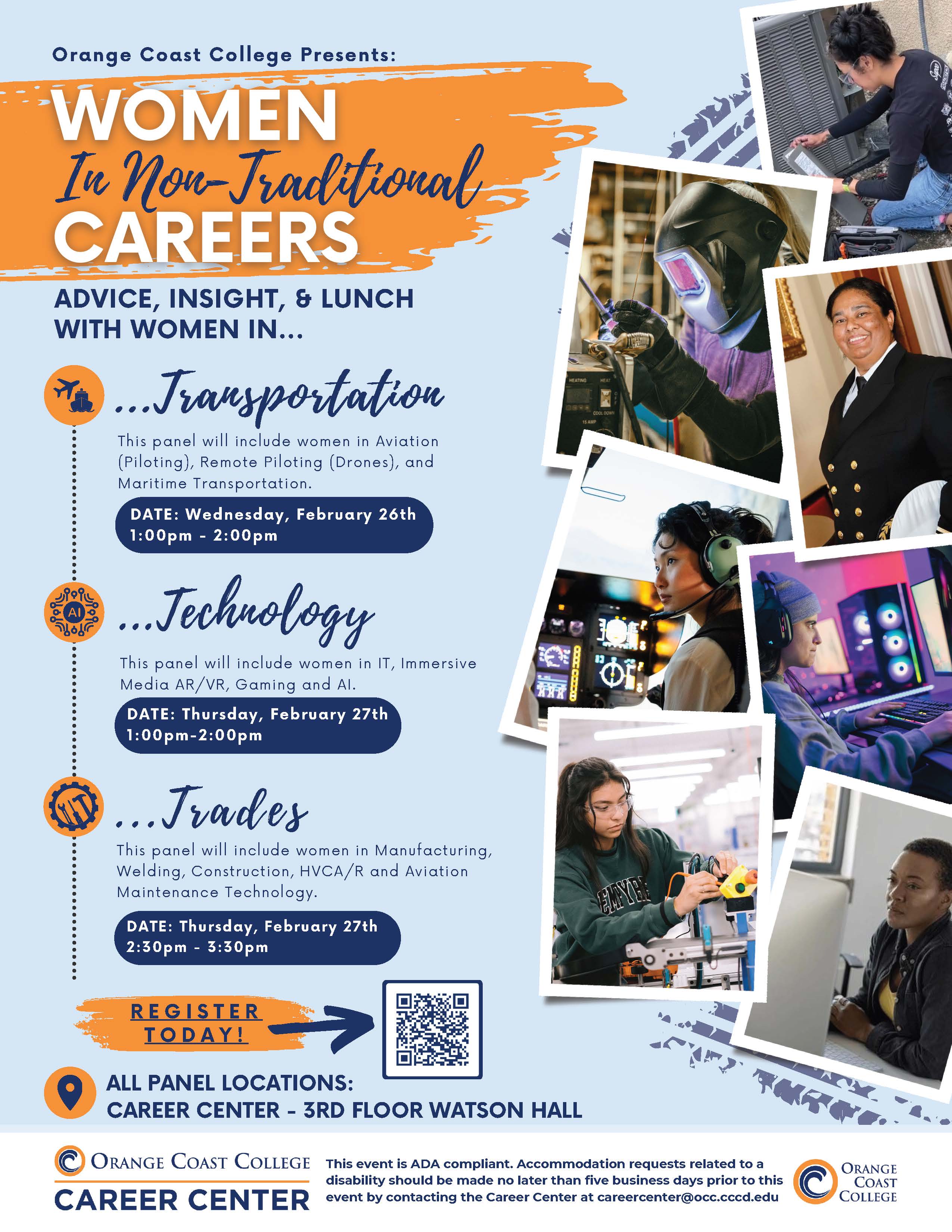 Women in nontraditional careers flyer