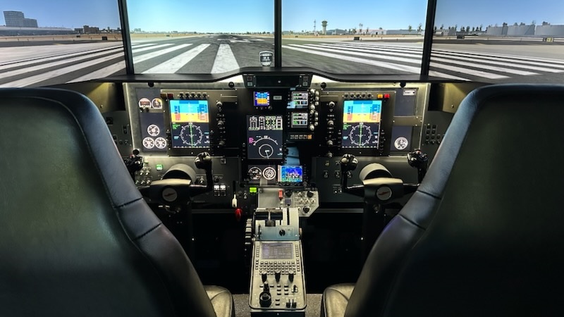 jet simulator cockpit