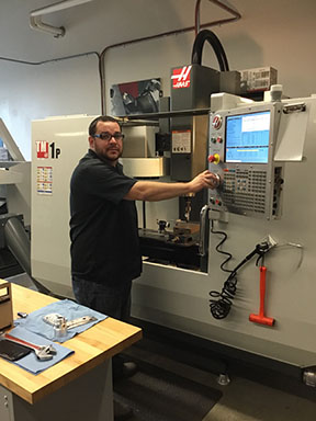 Jacob running our TM1P haas mill