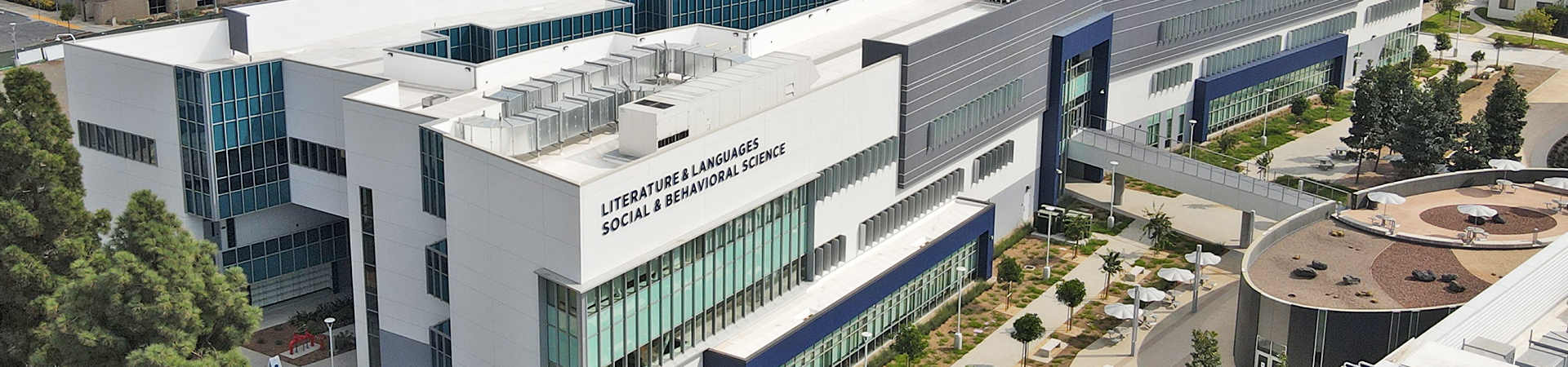 Aerial view of the Social and Behavioral Sciences building