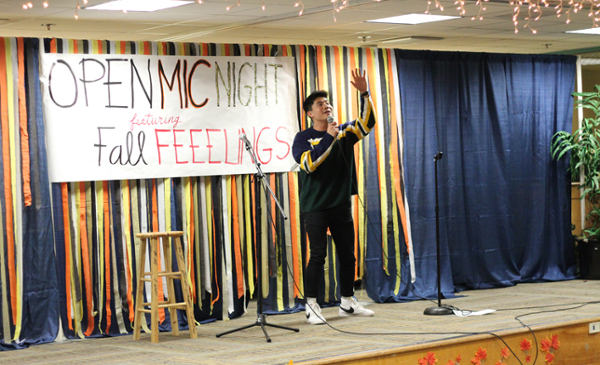 Open Mic Night singer