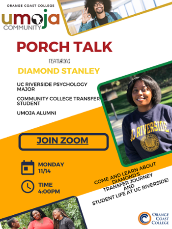 Umoja Porch Talk flyer